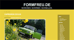 Desktop Screenshot of formfreu.de